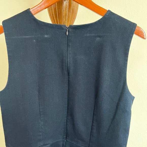 Tommy Hilfiger Size 10 Navy Blue Rhinestone Embellish Sleeveless Crew Neck Dress - Picture 6 of 12